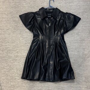 Dolce Cabo Black Faux Leather Garment